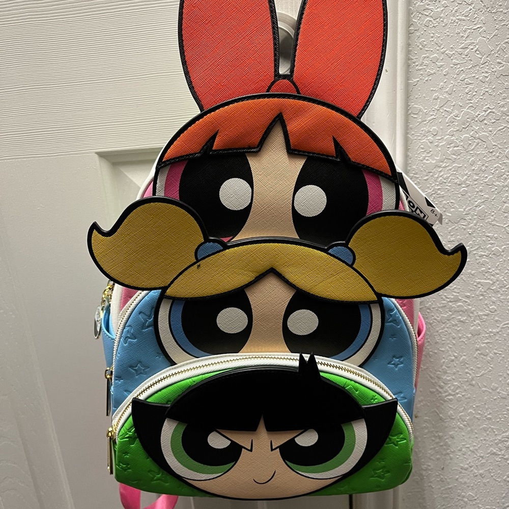 Cartoon Network Powerpuff Girls Pink Blue Backpack